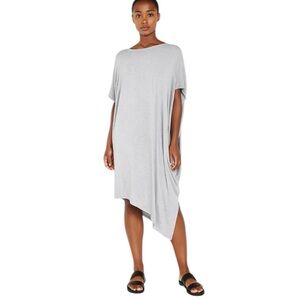 Samantha Eng Asymmetrical Dress S Grey Oversized Knit NWT